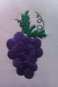 grapes stole symbol embroidered