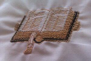 Bible stole symbol embroidered