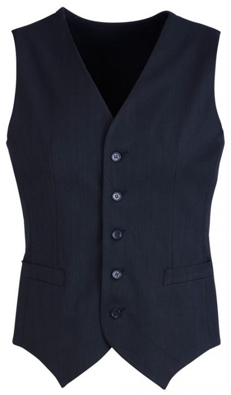 Peaked Vest with Knitted Back