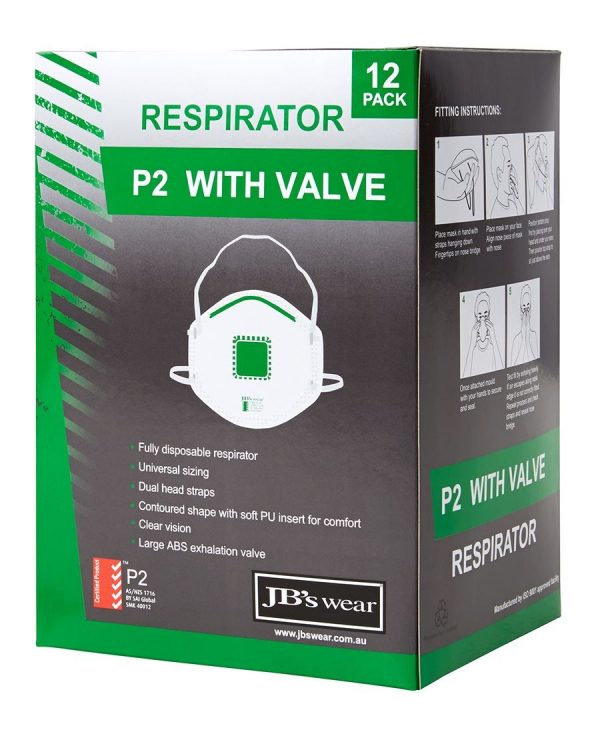 P2 Respirator with Valve (12pc)