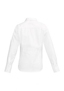 Ladies Hudson Long Sleeve Shirt White