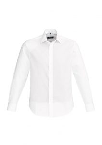 Mens Hudson Long Sleeve Shirt White