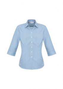 Ellison Ladies 3/4 Shirt Blue