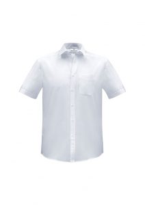 Mens Euro Short Sleeve Shirt White