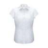 Ladies Euro Short Sleeve Shirt White