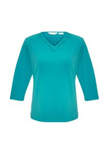 Ladies Lana 3/4 Shirt Turquoise