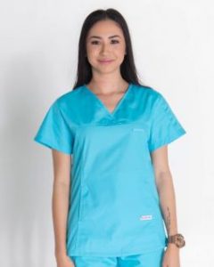 Mediscrubs Women's Fit Solid Colour Aqua