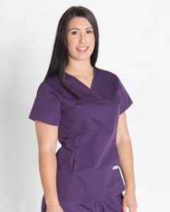Mediscrubs Women's Fit Solid Colour Aubergine