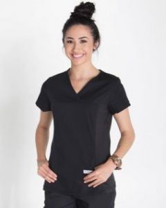 Mediscrubs Women's Fit Solid Colour Black