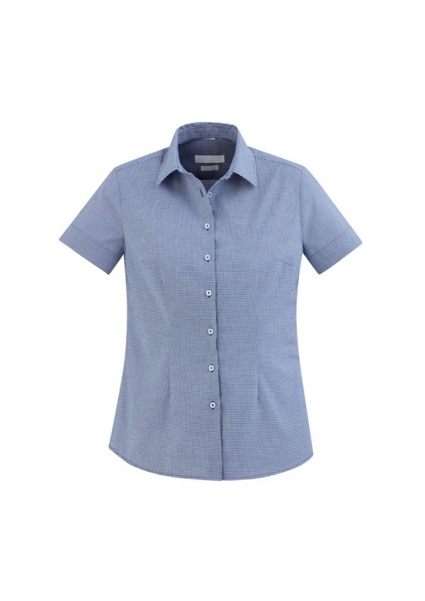Jagger Shirt Ladies Short Sleeve French Blue
