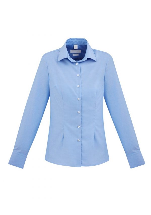 Regent Shirt Ladies Long Sleeve Blue