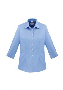 Regent Shirt Ladies 3/4 Sleeve Blue
