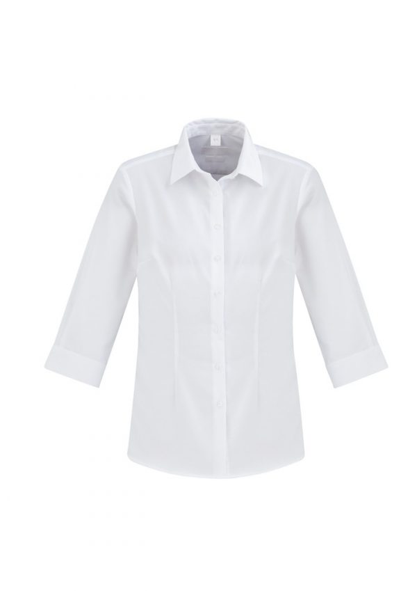 Regent Shirt Ladies 3/4 Sleeve White
