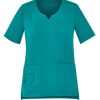 Women's Tailored Fit Round Neck Scrub Top Teal