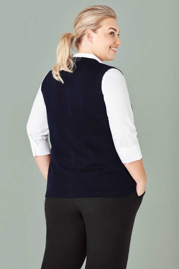 Women's Button Front Knit Vest