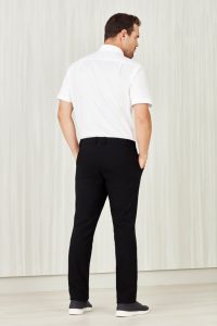Men's Flat Front Pant Black